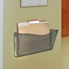 Azar Displays Dark Gray/Smoke Colored Single Pocket Wall File with Hanging Hardware, 4PK 250025-SMK